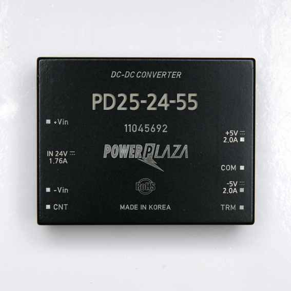 DC-DC преобразователь POWER PLAZA ROHS; TYPE: PD25-24-55; IN: 24V,1.7A; OUT: 5V,2.0A